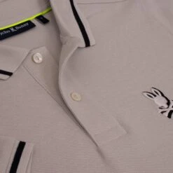 Psycho Bunny Groves Pique Polo Shirt Pearl 24 Psycho Bunny Groves Pique Polo Shirt Pearl -Teepeg Store image426236319