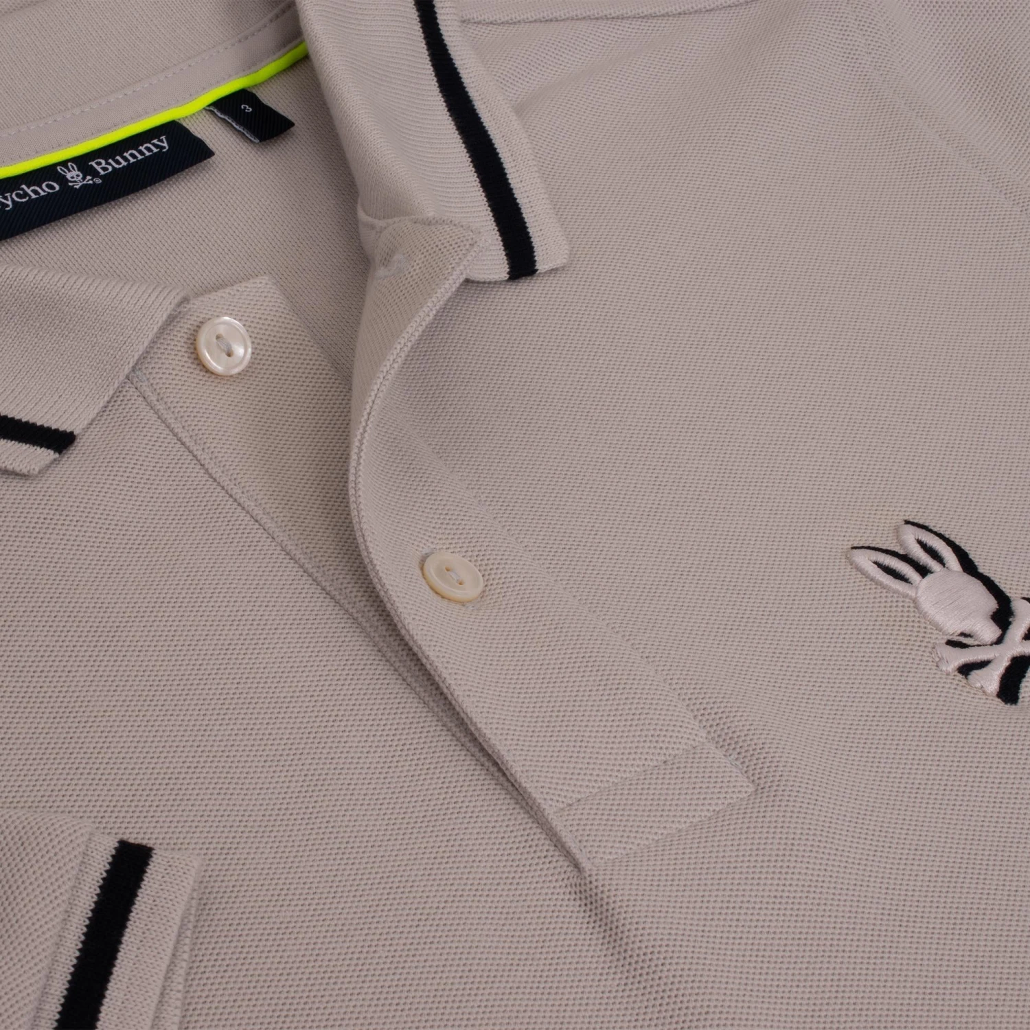 Psycho Bunny Groves Pique Polo Shirt Pearl 16 Psycho Bunny Groves Pique Polo Shirt Pearl - Image 14