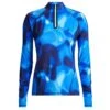 G/FORE Printed Ruched Quarter Zip Ladies Light Golf Mid Layer Blue/Multi 2 G/FORE Printed Ruched Quarter Zip Ladies Light Golf Mid Layer Blue/Multi -Teepeg Store image426260913