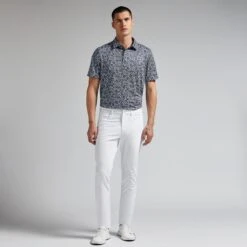 G/FORE Garden Print Mens Golf Polo Shirt Twilight 21 G/FORE Garden Print Mens Golf Polo Shirt Twilight -Teepeg Store image426262319