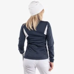 Galvin Green Destiny Insula Ladies Golf Mid Layer Navy/White -Teepeg Store image428120743