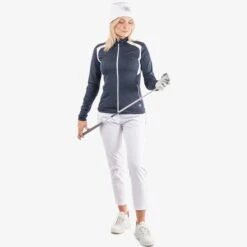 Galvin Green Destiny Insula Ladies Golf Mid Layer Navy/White -Teepeg Store image428120755