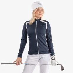 Galvin Green Destiny Insula Ladies Golf Mid Layer Navy/White -Teepeg Store image428120757