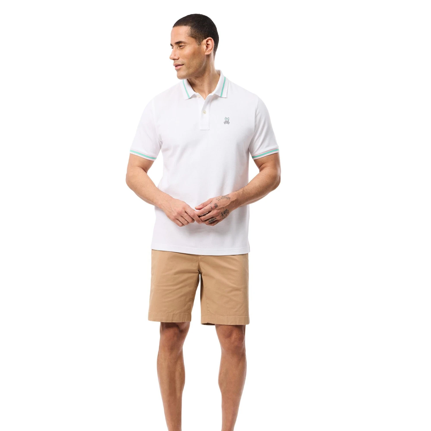 Psycho Bunny Irving Pique Polo Shirt White 20 Psycho Bunny Irving Pique Polo Shirt White - Image 18