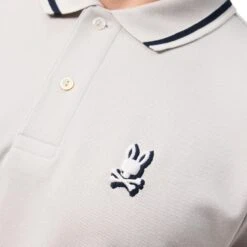 Psycho Bunny Groves Pique Polo Shirt Pearl 31 Psycho Bunny Groves Pique Polo Shirt Pearl -Teepeg Store image429403125