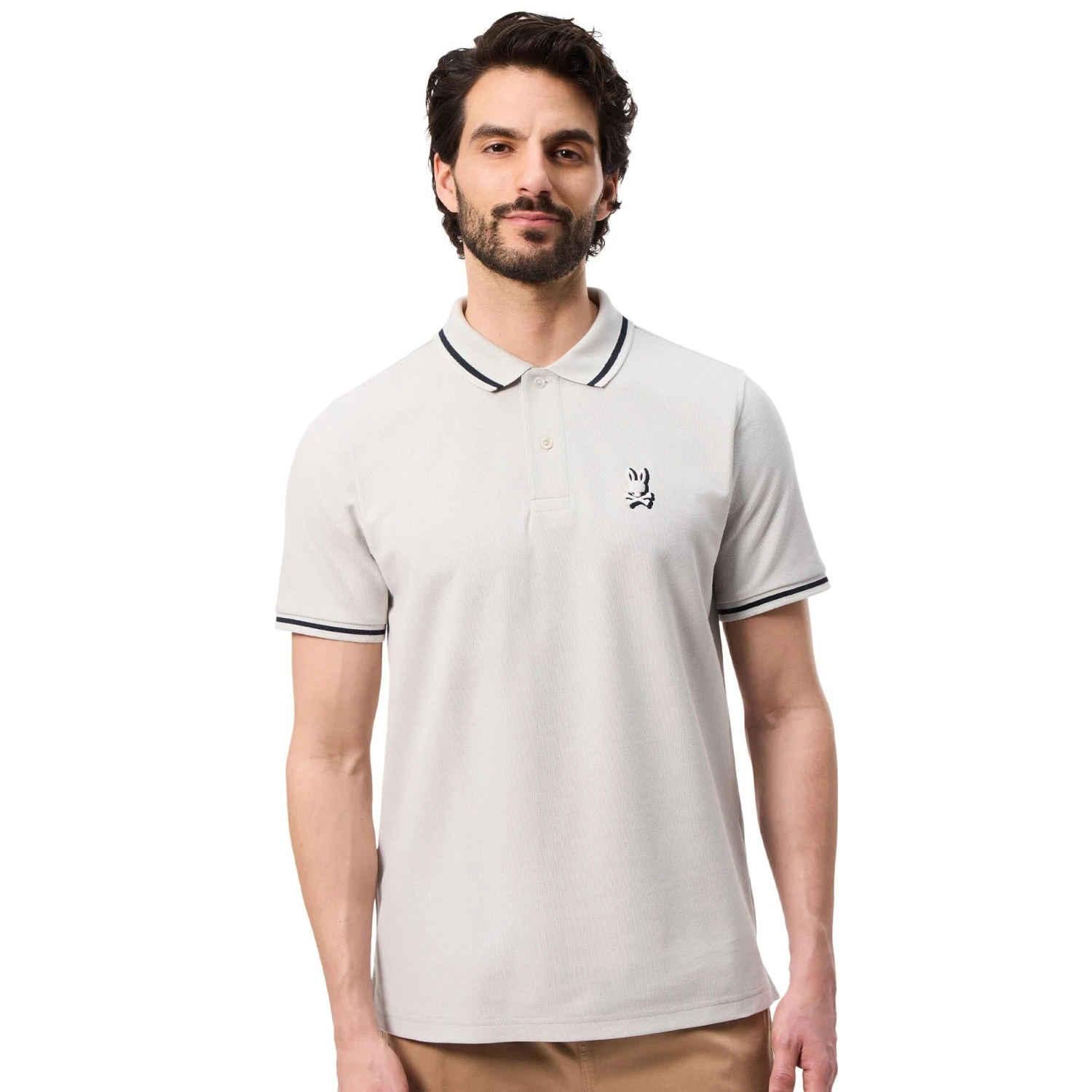 Psycho Bunny Groves Pique Polo Shirt Pearl 21 Psycho Bunny Groves Pique Polo Shirt Pearl - Image 19