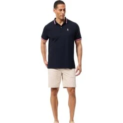 Psycho Bunny Diego Chino Shorts Natural Linen -Teepeg Store image429403587