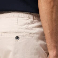 Psycho Bunny Diego Chino Shorts Natural Linen -Teepeg Store image429403593