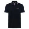 Boss Paul Stretch Cotton Slim Fit Mens Polo Shirt Navy 1 Boss Paul Stretch Cotton Slim Fit Mens Polo Shirt Navy -Teepeg Store image430243038