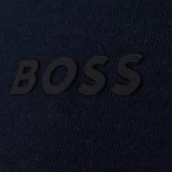 Boss Sweat 1 Stretch Cotton Quarter Zip Sweatshirt Navy -Teepeg Store image430244748
