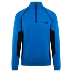Boss Hydro-X Quarter Zip Mens Sweater Light Blue -Teepeg Store image430245846