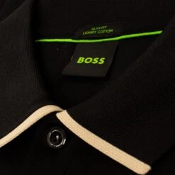 Boss Paule Cotton Slim Fit Polo Shirt Black -Teepeg Store image430246520