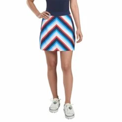 Ladies G/FORE Chevron Stripe Skort Twilight 41CM -Teepeg Store image430359141