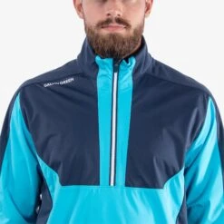 Galvin Green Lawrence Interface-1 Mens Golf Windstopper Alaskan Blue/Navy -Teepeg Store image430778578