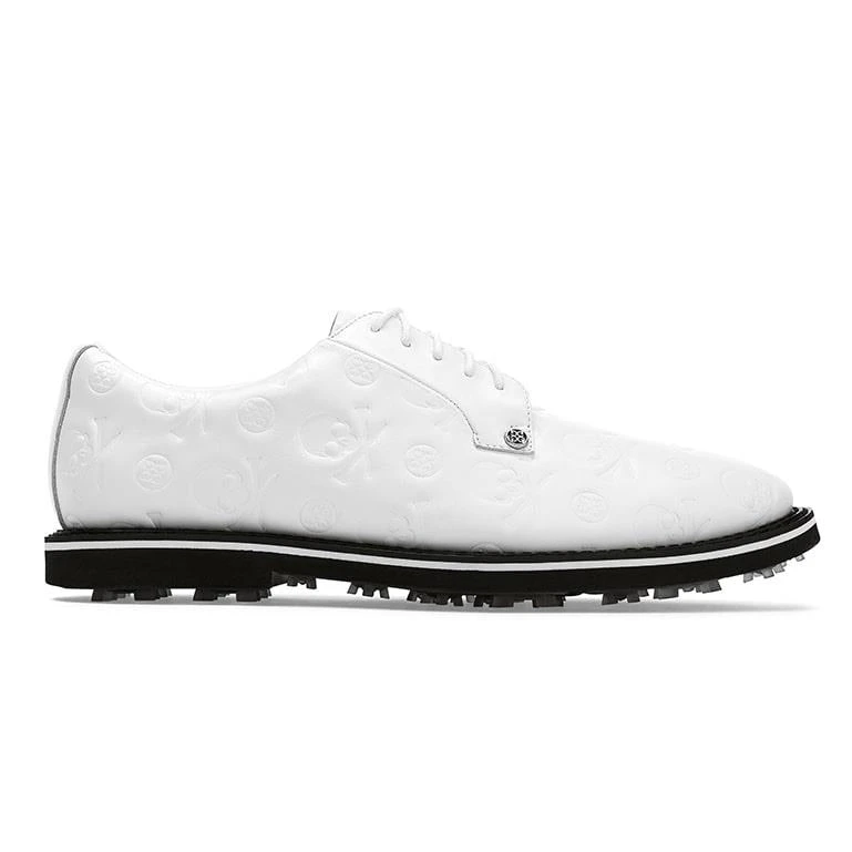 G/FORE G Fore Embossed Skull Gallivanter Mens Golf Shoe Snow/Onyx 3 G/FORE G Fore Embossed Skull Gallivanter Mens Golf Shoe Snow/Onyx