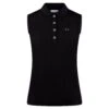 Masters Golf Fasion Ladies Sleeveless Golf Polo Shirt Black 2 Masters Golf Fasion Ladies Sleeveless Golf Polo Shirt Black -Teepeg Store image432602444