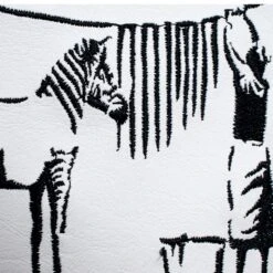Banksy Zebra Stripe Washing Driver Headcover Black -Teepeg Store image432610958