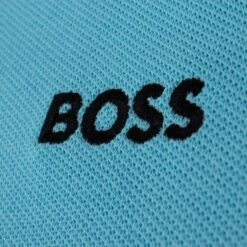 Boss Paddy Cotton Pique Mens Polo Shirt Turquoise 32 Boss Paddy Cotton Pique Mens Polo Shirt Turquoise -Teepeg Store image432989015