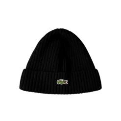 Lacoste Rib Knit Beanie Black 8 Lacoste Rib Knit Beanie Black -Teepeg Store image432990736