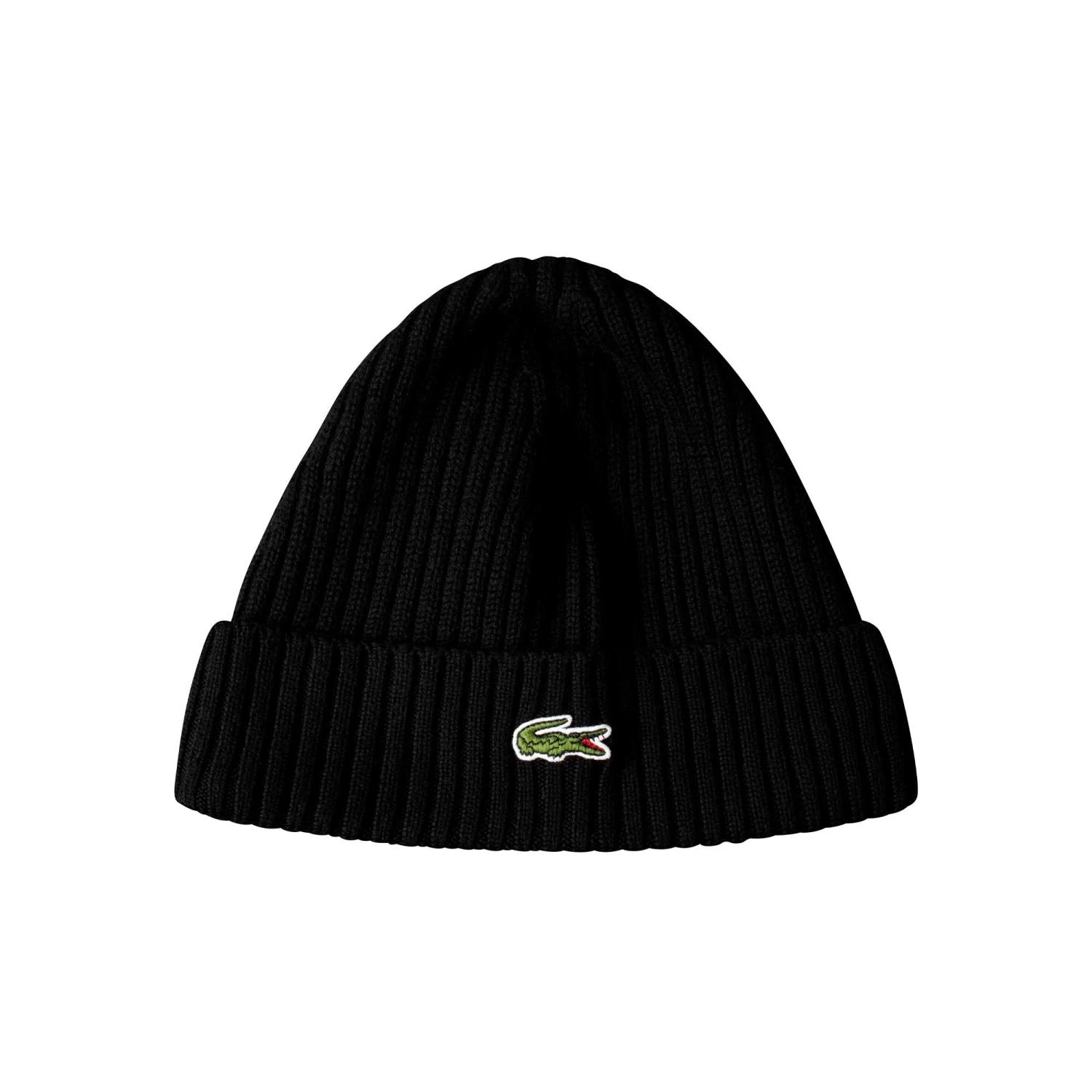 Lacoste Rib Knit Beanie Black 5 Lacoste Rib Knit Beanie Black - Image 3