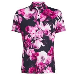 G/FORE Photo Floral Tech Jersey Mens Golf Polo Shirt Onyx 37 G/FORE Photo Floral Tech Jersey Mens Golf Polo Shirt Onyx -Teepeg Store image433006259