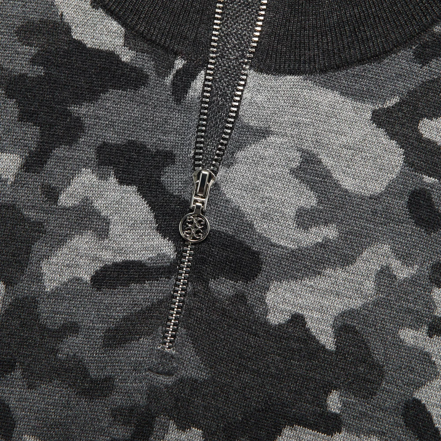 G/FORE Camo Jacquard Merino Wool Mens Golf Sweater Charcoal 13 G/FORE Camo Jacquard Merino Wool Mens Golf Sweater Charcoal - Image 11