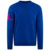 J.Lindeberg J Lindeberg Gusten Knitted Mens Golf Sweater Club Blue -Teepeg Store image433995403