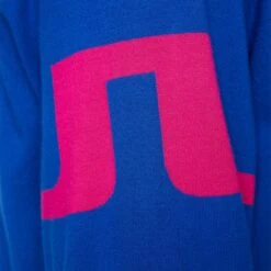 J.Lindeberg J Lindeberg Gusten Knitted Mens Golf Sweater Club Blue -Teepeg Store image433995415