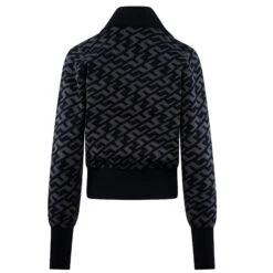 J.Lindeberg J Lindeberg Kerla Knitted Ladies Golf Sweater Bias Bridge Black -Teepeg Store image434019789