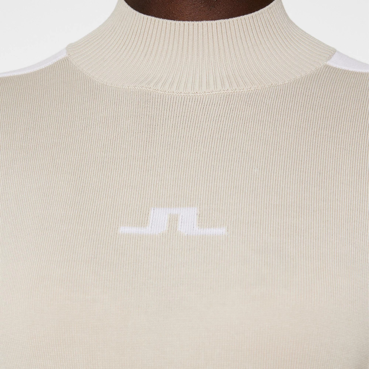 J.Lindeberg J Lindeberg Adia Knitted Ladies Golf Sweater Moonbeam 9 J.Lindeberg J Lindeberg Adia Knitted Ladies Golf Sweater Moonbeam - Image 7