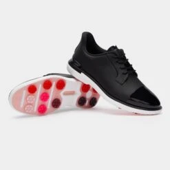 G/FORE Gallivan2r Side Stripe Kiltie Ladies Golf Shoes Onyx -Teepeg Store image434881541