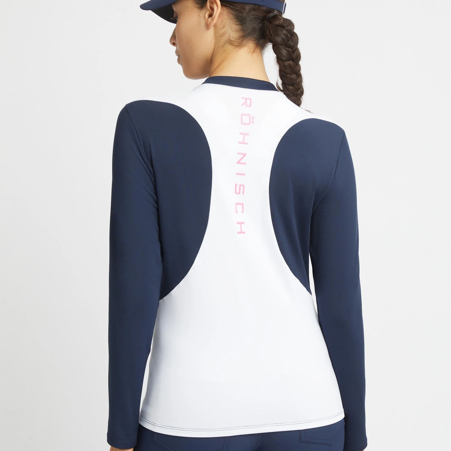 Rohnisch Eyra Ladies Thermal Golf Polo Shirt Navy 6 Rohnisch Eyra Ladies Thermal Golf Polo Shirt Navy - Image 4