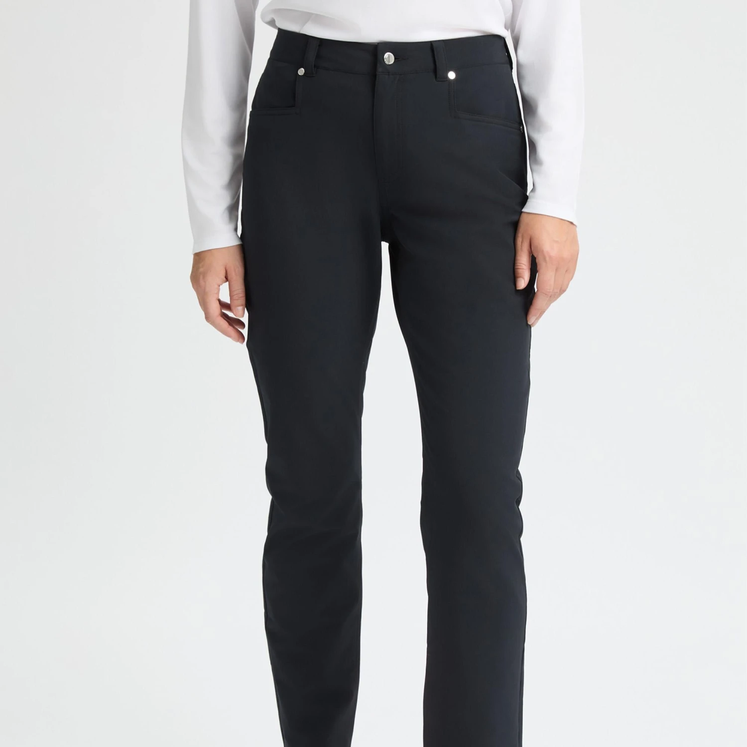 Rohnisch Chie Brushed Ladies Winter Golf Trousers Black 30 Inch 5 Rohnisch Chie Brushed Ladies Winter Golf Trousers Black 30 Inch - Image 3