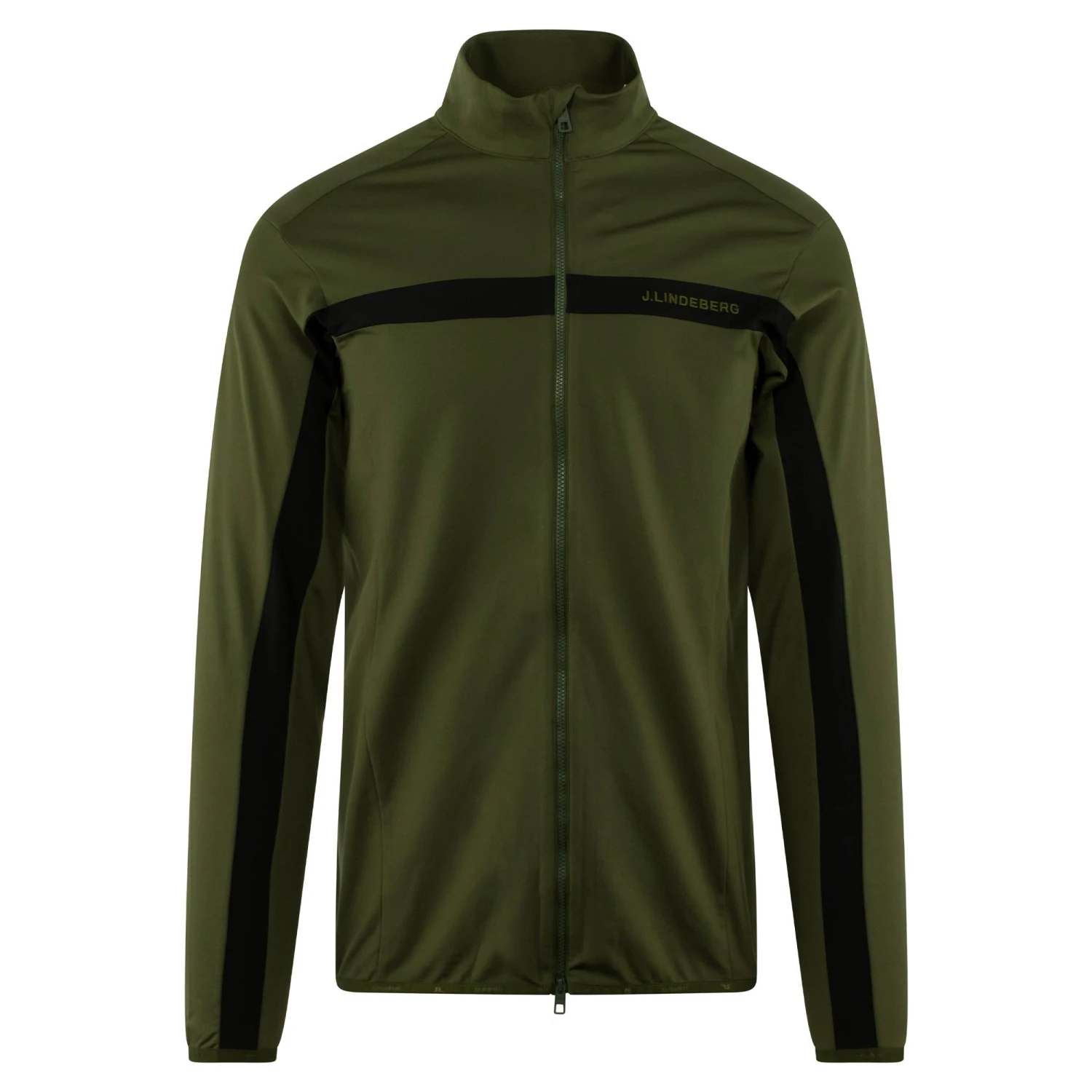 J.Lindeberg J Lindeberg Jarvis Mens Golf Mid Layer Forest Green 4 J.Lindeberg J Lindeberg Jarvis Mens Golf Mid Layer Forest Green - Image 2