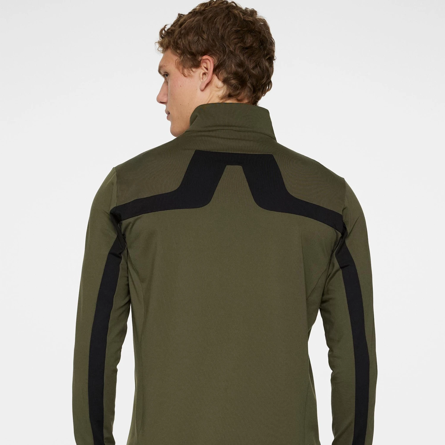 J.Lindeberg J Lindeberg Jarvis Mens Golf Mid Layer Forest Green 7 J.Lindeberg J Lindeberg Jarvis Mens Golf Mid Layer Forest Green - Image 5