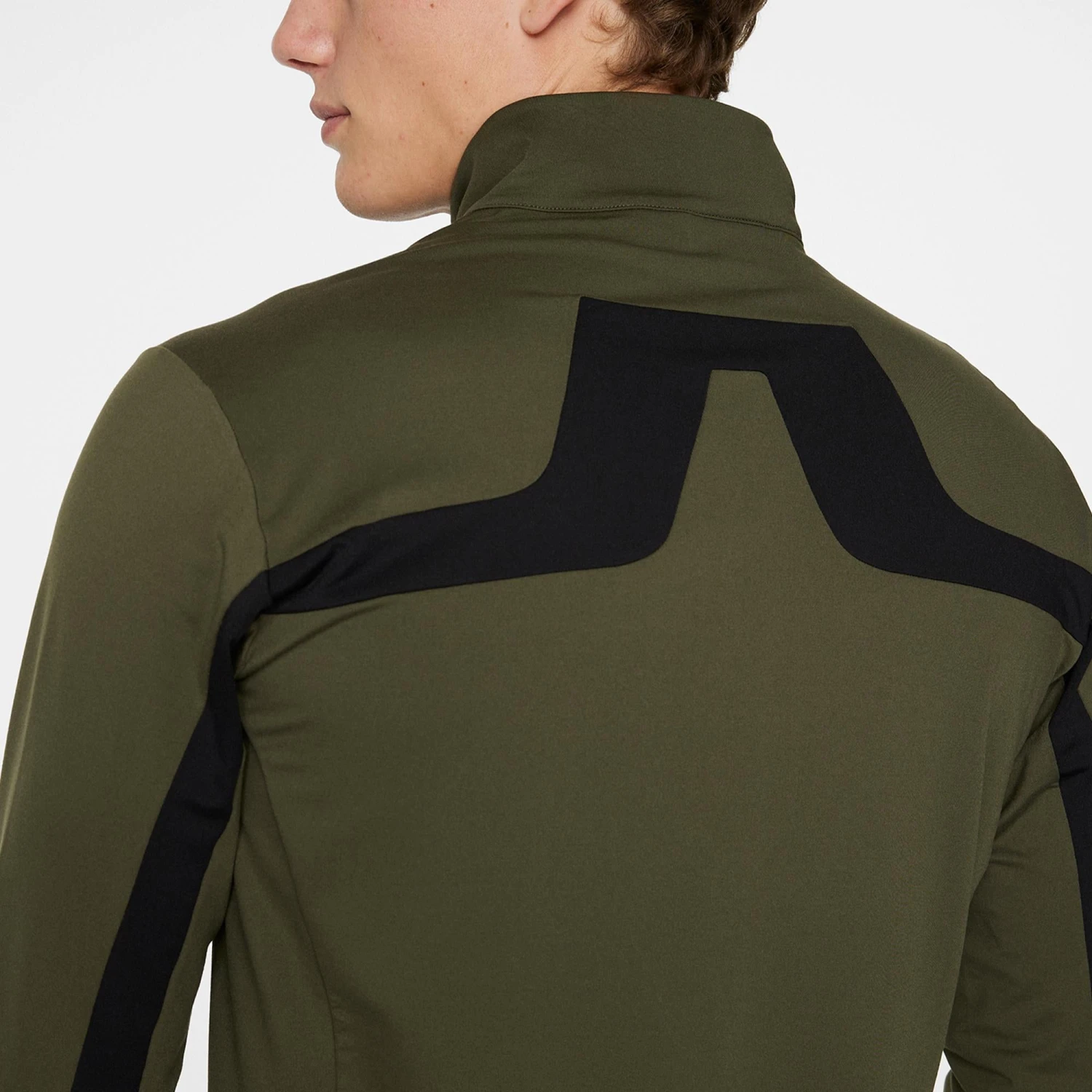 J.Lindeberg J Lindeberg Jarvis Mens Golf Mid Layer Forest Green 8 J.Lindeberg J Lindeberg Jarvis Mens Golf Mid Layer Forest Green - Image 6