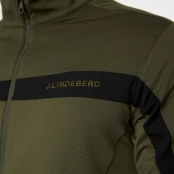 J.Lindeberg J Lindeberg Jarvis Mens Golf Mid Layer Forest Green 16 J.Lindeberg J Lindeberg Jarvis Mens Golf Mid Layer Forest Green -Teepeg Store image435897733