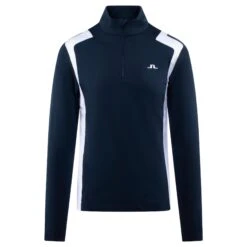 J.Lindeberg J Lindeberg Lukas Quarter Zip Mens Golf Mid Layer Navy