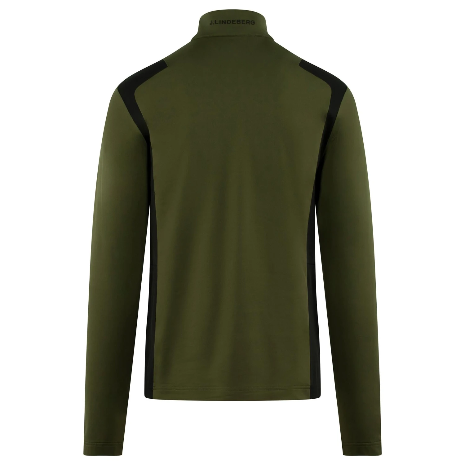 J.Lindeberg J Lindeberg Lukas Quarter Zip Mens Golf Mid Layer Forest Green 4 J.Lindeberg J Lindeberg Lukas Quarter Zip Mens Golf Mid Layer Forest Green - Image 2
