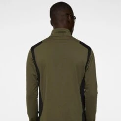 J.Lindeberg J Lindeberg Lukas Quarter Zip Mens Golf Mid Layer Forest Green 13 J.Lindeberg J Lindeberg Lukas Quarter Zip Mens Golf Mid Layer Forest Green -Teepeg Store image435898246