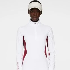 J.Lindeberg J Lindeberg Cookies Ladies Golf Mid Layer Cabernet -Teepeg Store image435908840