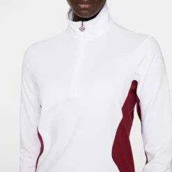 J.Lindeberg J Lindeberg Cookies Ladies Golf Mid Layer Cabernet -Teepeg Store image435908842