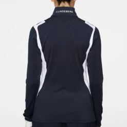 J.Lindeberg J Lindeberg Mae Full Zip Ladies Golf Mid Layer Navy 15 J.Lindeberg J Lindeberg Mae Full Zip Ladies Golf Mid Layer Navy -Teepeg Store image435909164