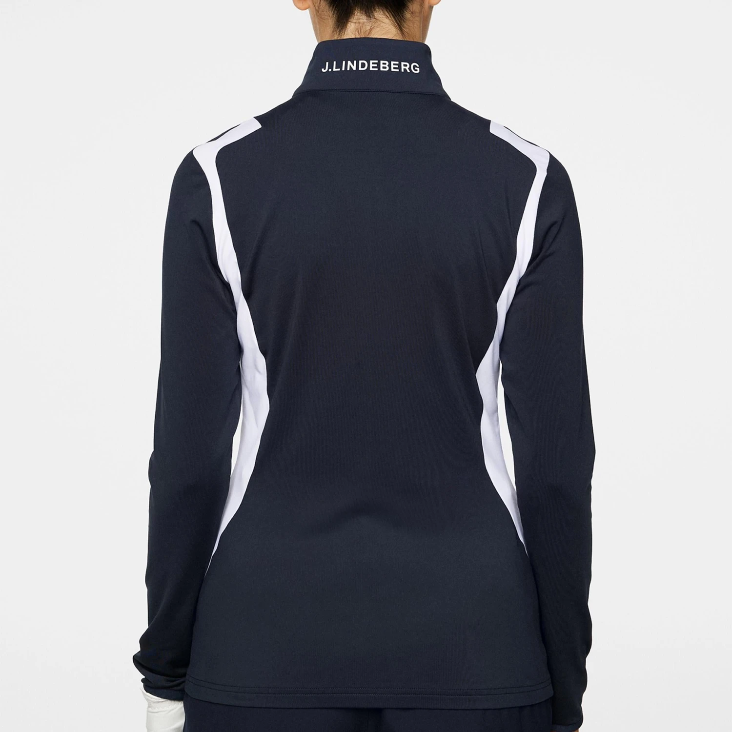 J.Lindeberg J Lindeberg Mae Full Zip Ladies Golf Mid Layer Navy 8 J.Lindeberg J Lindeberg Mae Full Zip Ladies Golf Mid Layer Navy - Image 6