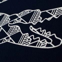 Lacoste Ultra Dry Jacquard Croc Logo Mens T-Shirt Navy -Teepeg Store image435918357