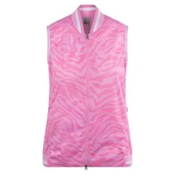 Cross® Cross Storm Lightweight Ladies Golf Vest Pink Zebra