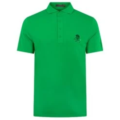 G/FORE Rib Gusset Tech Pique Polo Shirt Clover
