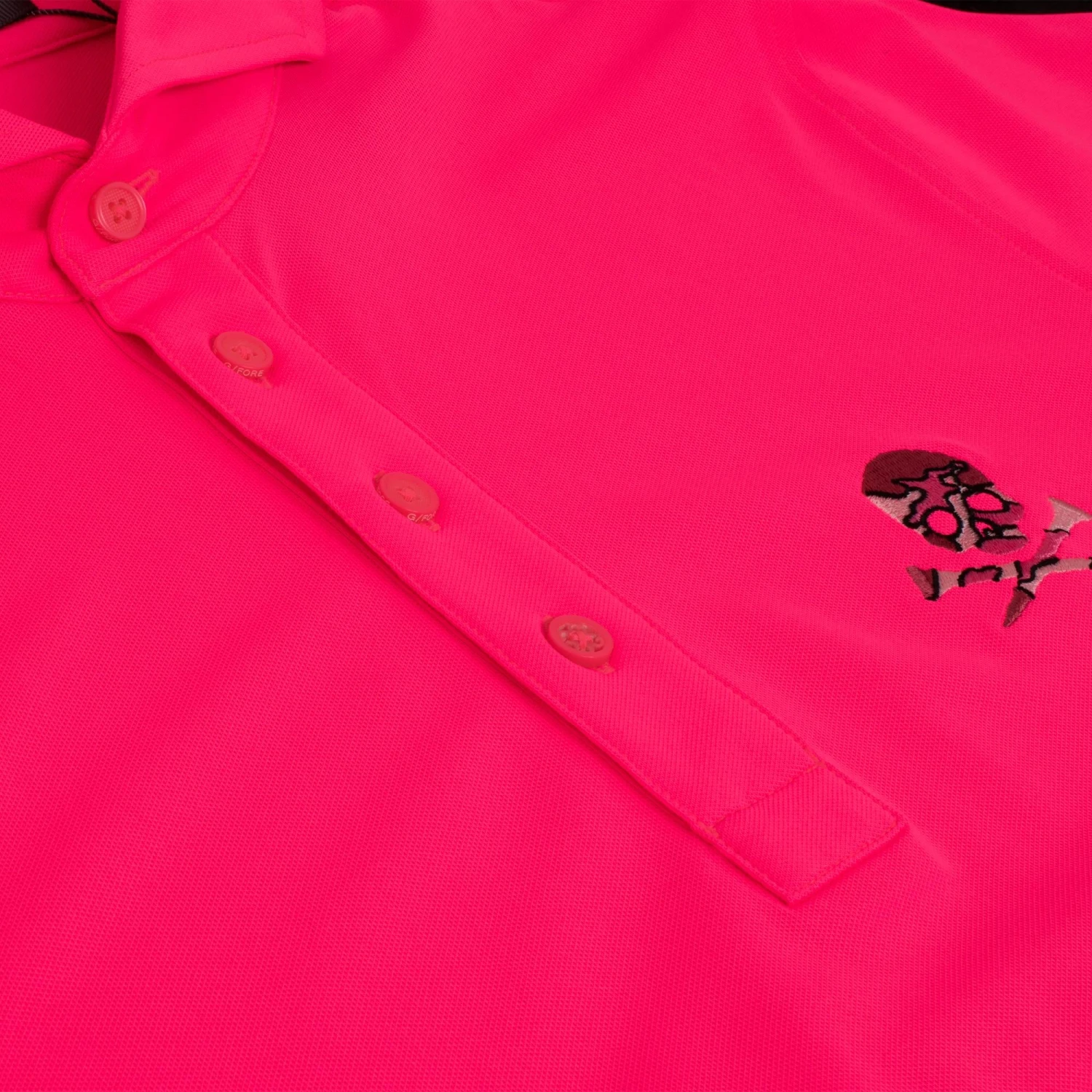 G/FORE Essential Tech Pique Mens Polo Shirt Knockout Pink 5 G/FORE Essential Tech Pique Mens Polo Shirt Knockout Pink - Image 3