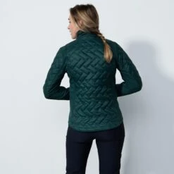 Daily Sports Bonnie Padded Ladies Golf Jacket Nori Green -Teepeg Store image436993487