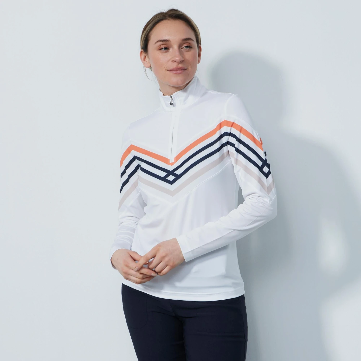 Daily Sports Halifax Ladies Light Golf Mid Layer White 5 Daily Sports Halifax Ladies Light Golf Mid Layer White - Image 3
